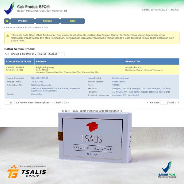 TSALIS Brightening Soap - Gambar 4